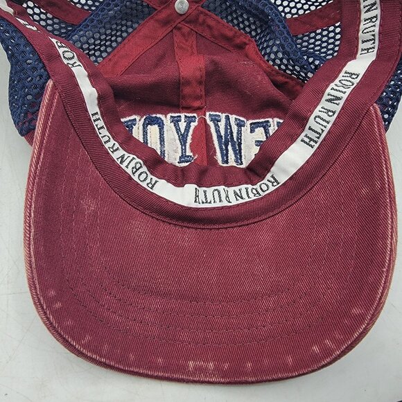 Robin Ruth New York Original Red Blue Trucker Hat Cap Casual Outdoors Adjustable - Picture 8 of 9